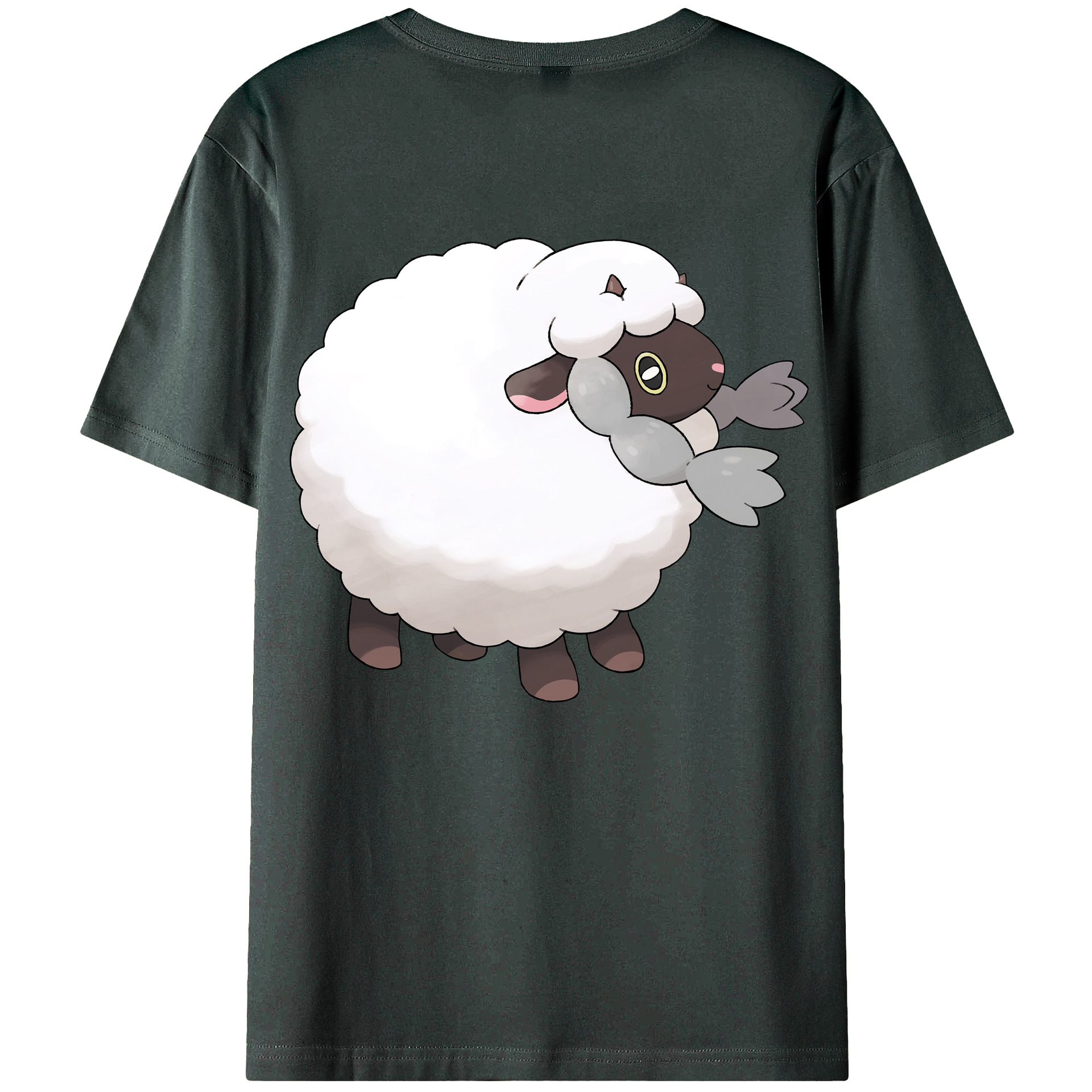 （画像用） ポケットモンスター Pokémon 綿100％ メンズ半袖Tシャツ（バックプリント） 通気性